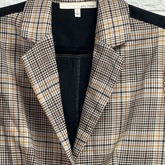Ella moss plaid and denim blazer size large - Picture 2 of 8